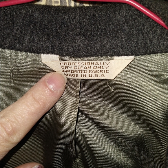 Wool dark gray blazer / suit coat - Picture 2 of 11